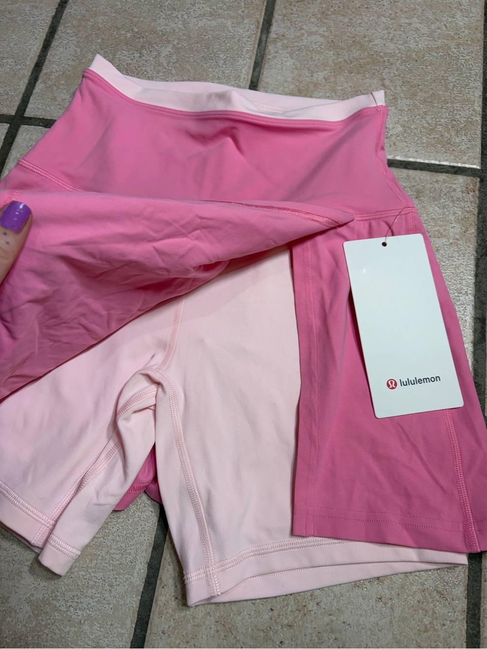 NWT Lululemon Align Super High-Rise Side-Slit Skirt *Trim (Candy Cloud/Pearl) 4 - Picture 4 of 7